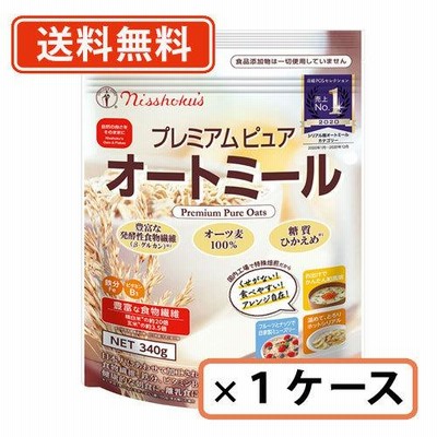 日食プレミアム ピュアオートミール 340g×1ケース(24袋)　インスタントタイプ　【送料無料（一部地域除く）】