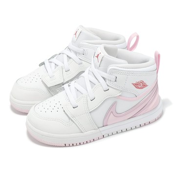 [ACS] Nike 童鞋 Jordan 1 Mid RM Easyon TD 小童 白 粉紅 學步鞋 喬丹 寶寶鞋 FQ1283-101