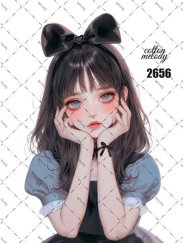 original sticker no.2656 人物貼紙 原創貼紙 原創人物貼紙 裝飾貼紙 cotton melody