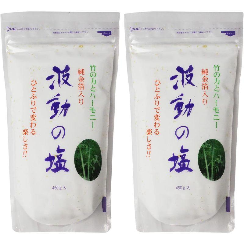 波動法製造株式会社 波動の塩 450g ２個セット