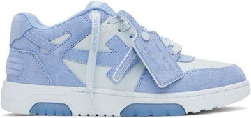 Off-White 蓝色 Out Of Office Suede 运动鞋