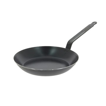 DE BUYER 輕礦藍鐵單柄平底煎鍋 28cm #5200.28
