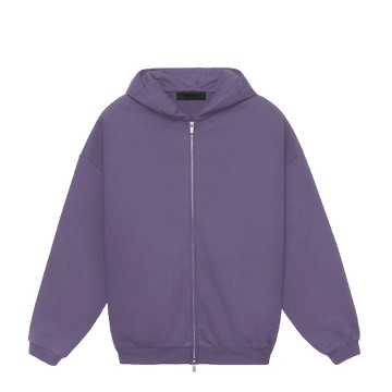 ESSENTIALS HEAVY FLEECE FULL ZIP HOODIE LAVENDER