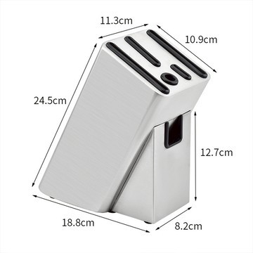 【SV61223】430不銹鋼刀架 置物架 菜刀收納架 附剪刀槽 通風防黴 廚房用品 不含刀具