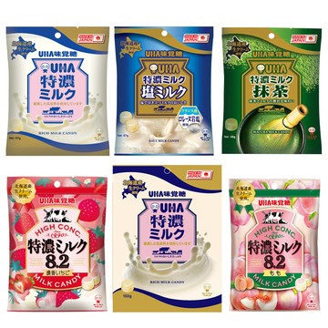 【蝦皮直營】味覺糖 特濃牛奶糖 特濃/鹽味/抹茶/草莓/水蜜桃口味 袋裝系列 牛奶糖 糖果