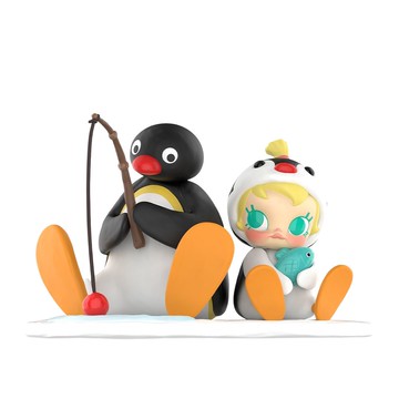 POP MART 泡泡瑪特｜Baby Molly × PINGU垂釣時光手辦公仔盒玩