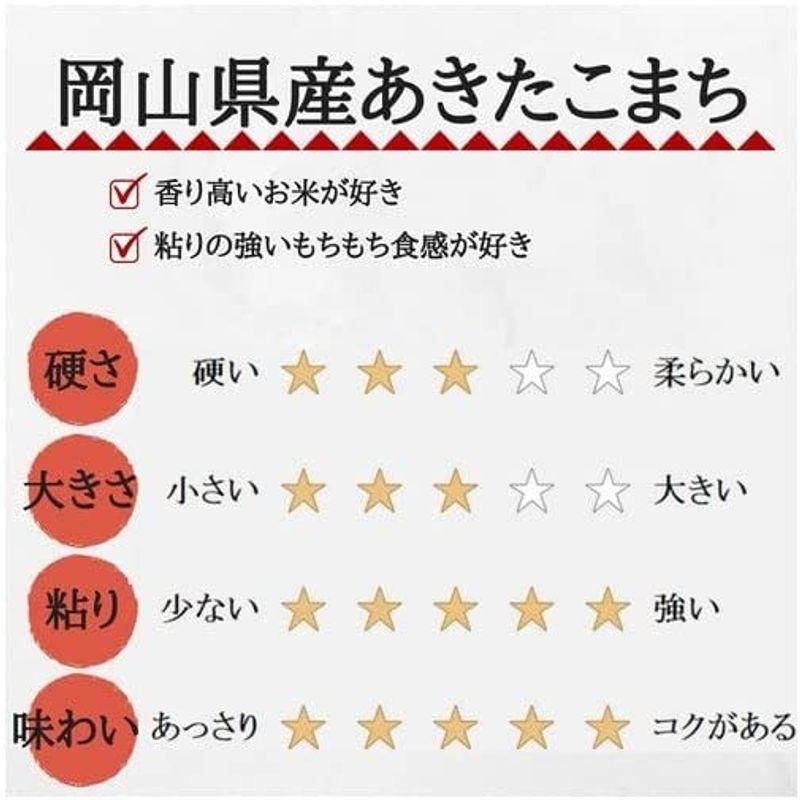 無洗米 4年産 お米 あきたこまち 10kg (5kg×2袋) 岡山県産