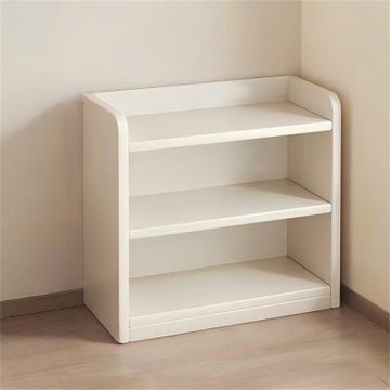 【匠俱】書架-3層-60*30*74.5cm(置物架 多層收納櫃 儲物櫃 家用書櫃奶油風落地實木客廳矮櫃)