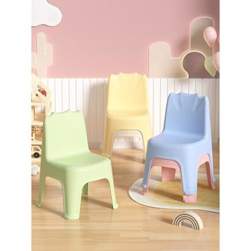 兒童椅子加厚靠背椅寶寶家用客廳小板凳塑料凳子幼兒園矮凳沙發凳