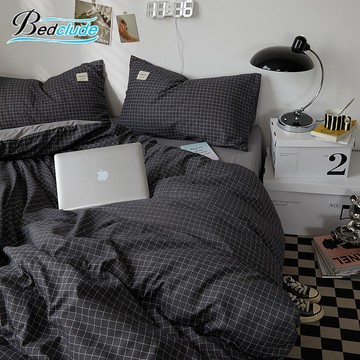 現貨【Bedclude】☆日式水洗棉床包組☆簡約民宿INS床包四件組 優質面料 親膚貼身 單人標準加大雙人【強力推薦】
