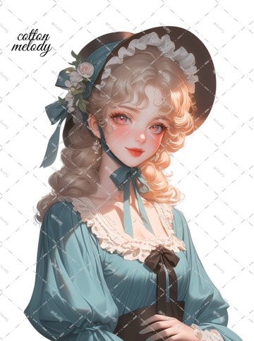 original sticker no.2332 人物貼紙 原創貼紙 原創人物貼紙 裝飾貼紙 cotton melody
