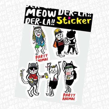 丸丸貓  派對貓