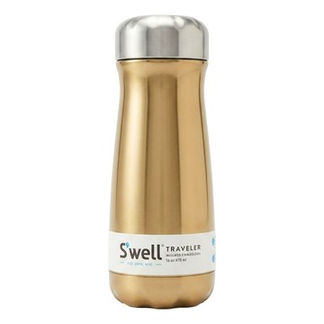 S'well Bottle時尚不鏽鋼保冷/保溫瓶  1個  470ml  黃金色
