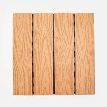 哈里森塑木拼接踏板 淺棕 9入 30x30cm