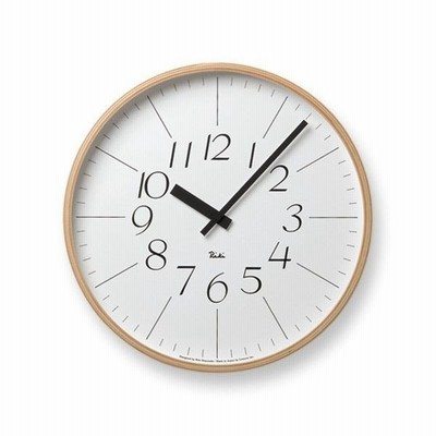 掛け時計 電波時計 おしゃれ レムノス 掛け時計 リキクロック LL 細字 RIKICLOCKLL-h