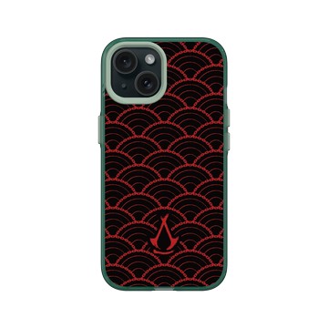 iPhone 15 Clear 憂墨綠 - Assassin's Creed - Assassin's Creed® Shadows - Crest pattern