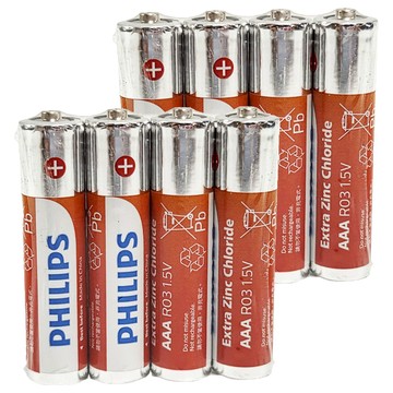 PHILIPS 飛利浦 碳鋅電池 4號  4顆  2組