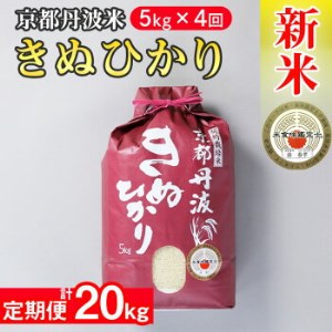 訳あり 定期便 新米 5kg 4ヶ月 京都丹波米 きぬひかり 白米 4回定期便 5kg×4回 計20kg ※精米したてをお届け《緊急支援 米・食味鑑定士 厳選 キヌヒカリ 京都丹波産 特Ａ》 ※北海道・沖縄・離島への配送不可