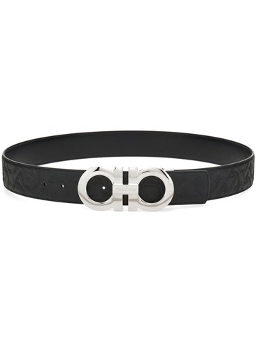 Ferragamo - Gancini leather belt - men - CALFSKIN/CALFSKIN - 110 - Black
