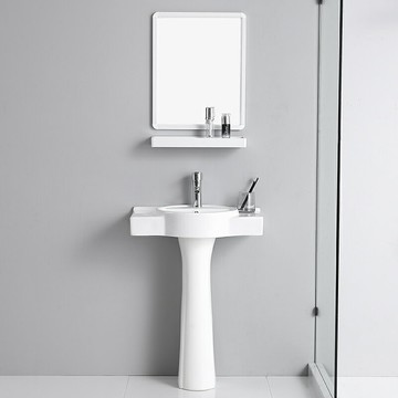 家用立柱盆洗手盆衛生間落地式一體三角小戶型迷你陽臺洗漱臺臉盆/洗漱臺/洗手臺/洗臉臺/浴室盆/落地盆/陶瓷盆/立柱洗手臺