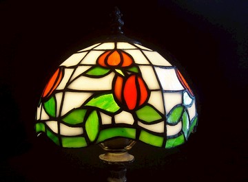 【老時光 OLD-TIME】早期二手日本製手製玻璃桌燈*僅寄郵局*