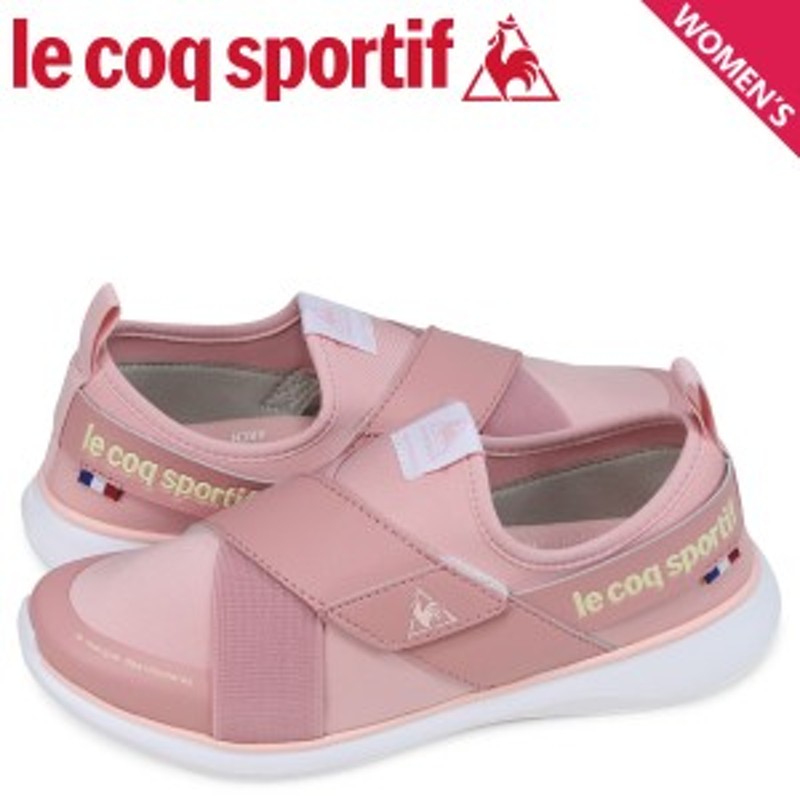 ルコック スポルティフ Le Coq Sportif スニーカー La エ ル ダブルベルト スリッポン レディース ピンク Ql3njc09pk 通販 Lineポイント最大1 0 Get Lineショッピング