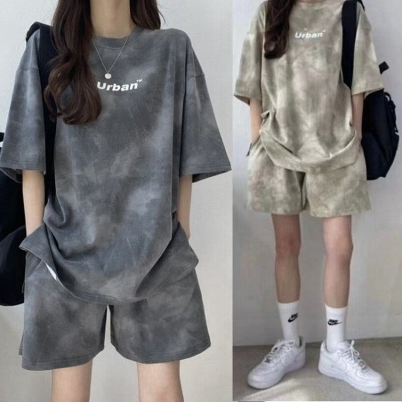 タイダイ セットアップ レディース 韓国 ファッション 夏 Tシャツ ハーフパンツ おしゃれ スポーツ ラウンジ 半袖 上下2点セット 男女兼用 通販 Lineポイント最大0 5 Get Lineショッピング