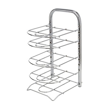 stopia 平底鍋收納架 5層 不鏽鋼  銀色  1個