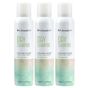 《台塑生醫》Dr’s Formula 510淨油蓬鬆乾洗髮噴霧(晨霧淡香)180ml*3入