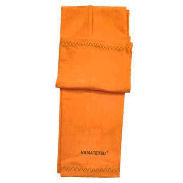 NAMATETSU 男女共款冰絲涼感抗UV防曬袖套 UPF 50+ 阻擋紫外線99% 瞬間冰涼 超彈力  橘色  1個  43.5 x 21cm x 15cm