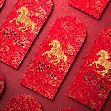 1A 2026 馬年 中式 紅包袋 Happy New Year 10張入 /包 1812【APP滿額下單10%點數(單一帳號最高5000點)】1/31止