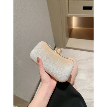 名媛晚宴手拿包女宴會小包包搭配禮服的包手提珍珠包復古旗袍包