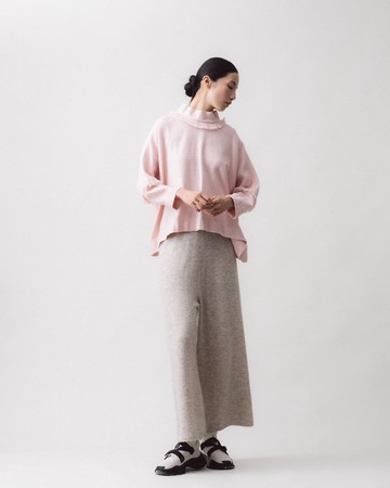 UUIN_粉紅呢連袖上衣