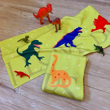 【插畫款】恐龍 | 超細纖維毛巾_台灣製運動毛巾