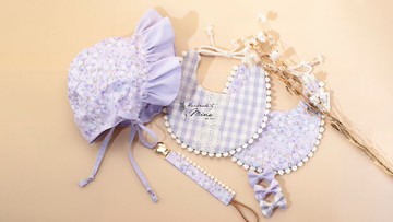 Handmade by Mina【美國棉布系列】漫漫玫瑰花園彌月五件套組