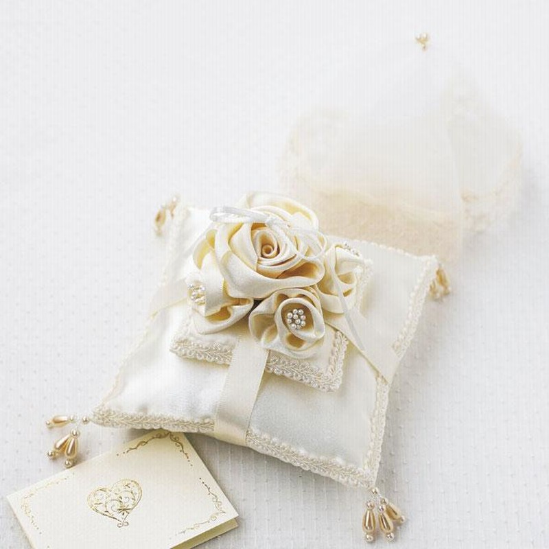 最大55％オフ！ クリスタルローズのリングピロー スクエア 結婚式 ウェディング 花嫁diy