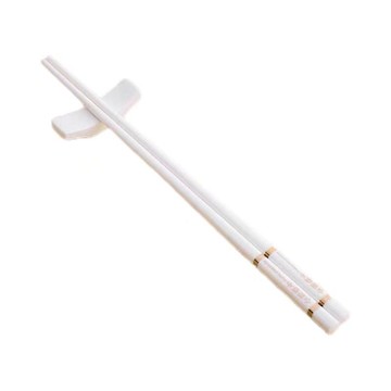 景德鎮骨質陶瓷筷子27.5CM加長公筷家用高檔防滑防霉耐高溫可油炸 h802