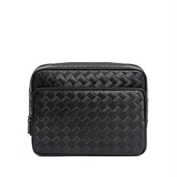 【FREED】編織壓花方格斜肩包