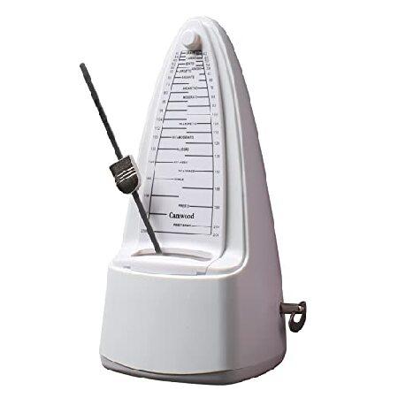 Camwood Metronome, Kids Metronome, Mechanical Metronome for Guitar, Bass, Piano, Violin, Drums with Loud Sound (white)