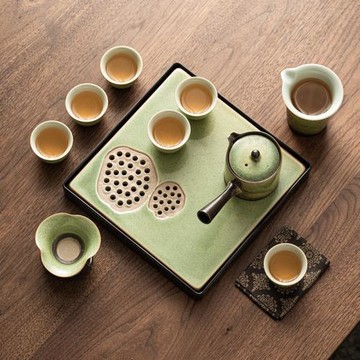 窯變茶具套裝家用客廳功夫泡茶復古陶瓷茶盤茶壺茶杯禮盒2025新款
