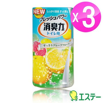 ST雞仔牌 新浴廁消臭力強-葡萄柚香400ml 3入組ST-115068