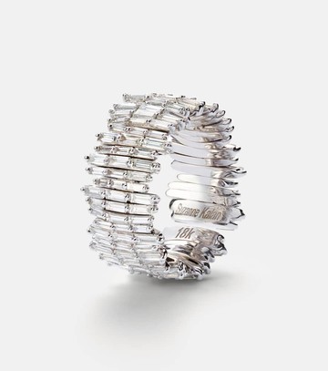 Suzanne Kalan 18kt white gold ring with diamonds
