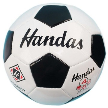 HANDAS 4號足球 S4 PVC車縫足球(五角黑格)/一個入(定280) PVC足球 標準4號足球-群【APP滿額下單4%點數(單一帳號最高1000點)】7/31止
