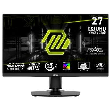 msi 微星 IPS 4K 電競螢幕 0.5ms/UHD 160Hz/FHD 320Hz/雙模式  27吋  MAG 272URDF E16