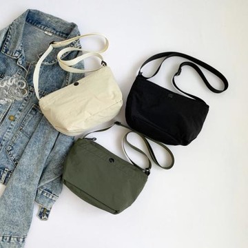 小包包男女情侶小背包2024新款休閑韓版布包單肩斜挎包潮流學生包