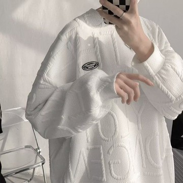 時尚設計大學T男簡約潮流休閒個性寬鬆素色上衣男