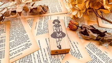 NO.SS009 洋娃大小姐套組The Cute Lady Set / 櫸木印章