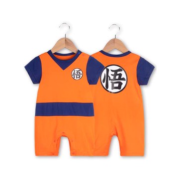 嬰兒衣服夏季男寶寶短袖悟空七龍珠包屁衣超萌可愛裝新生兒連體衣