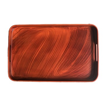 長托皿 日本製  48 x 30.5 x 4cm  漆器  1個