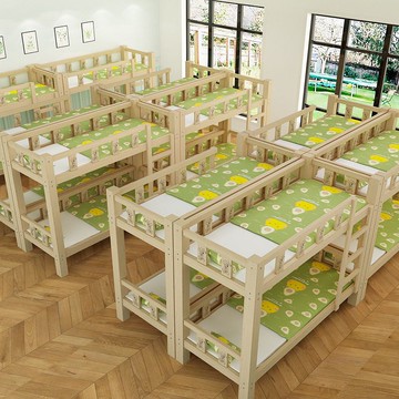 免運/開立發票 限時下殺 兒童床 實木兒童床 實木兒童床加寬床拼接床 寶寶床 嬰兒床 幼兒園上下床托管班午休床上下鋪床兒童小學生午托班實木雙層床